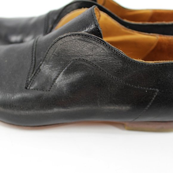 MOMA Hand-made Shoes ML4 Oxfords Laceless Black Leather Pointed Derby Loafer 7 - Picture 9 of 15